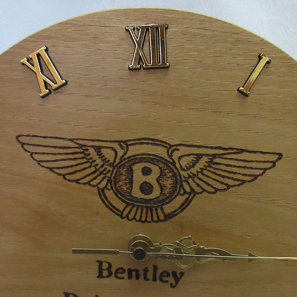 ■BENTLEY Drivers Club ベントレー ドライバーズクラブ 時計 木製 Colin Adams Witney 壁掛け時計 自動車 ヴィンテージ レトロ_画像2