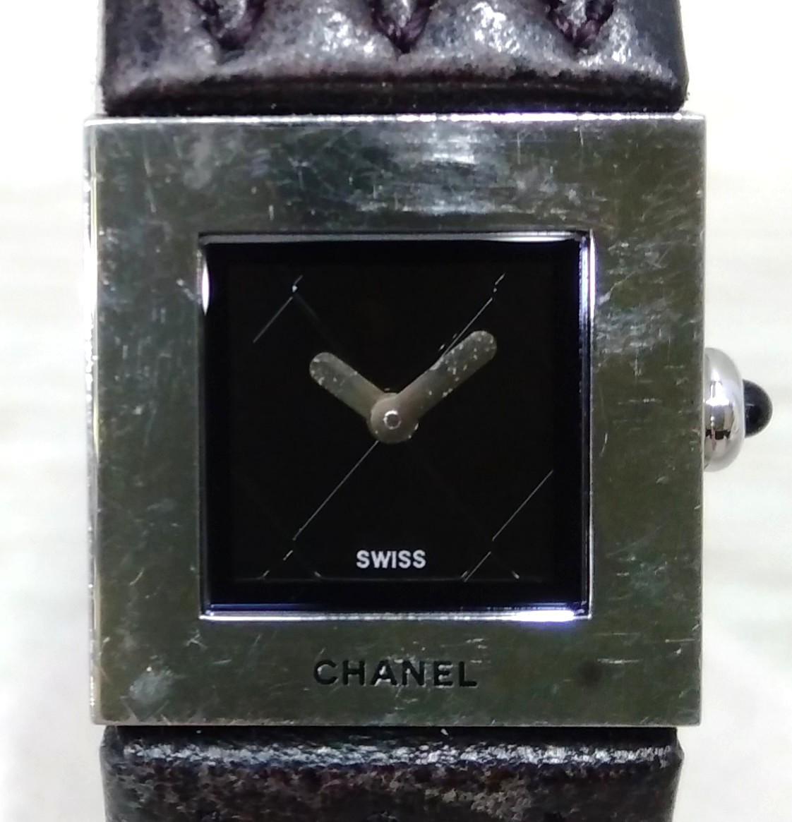 【楽天スーパーセール】 マトラッセ シャネル CHANEL F.G.44***/黒文字盤 腕時計 クォーツ ヴィンテージ その他