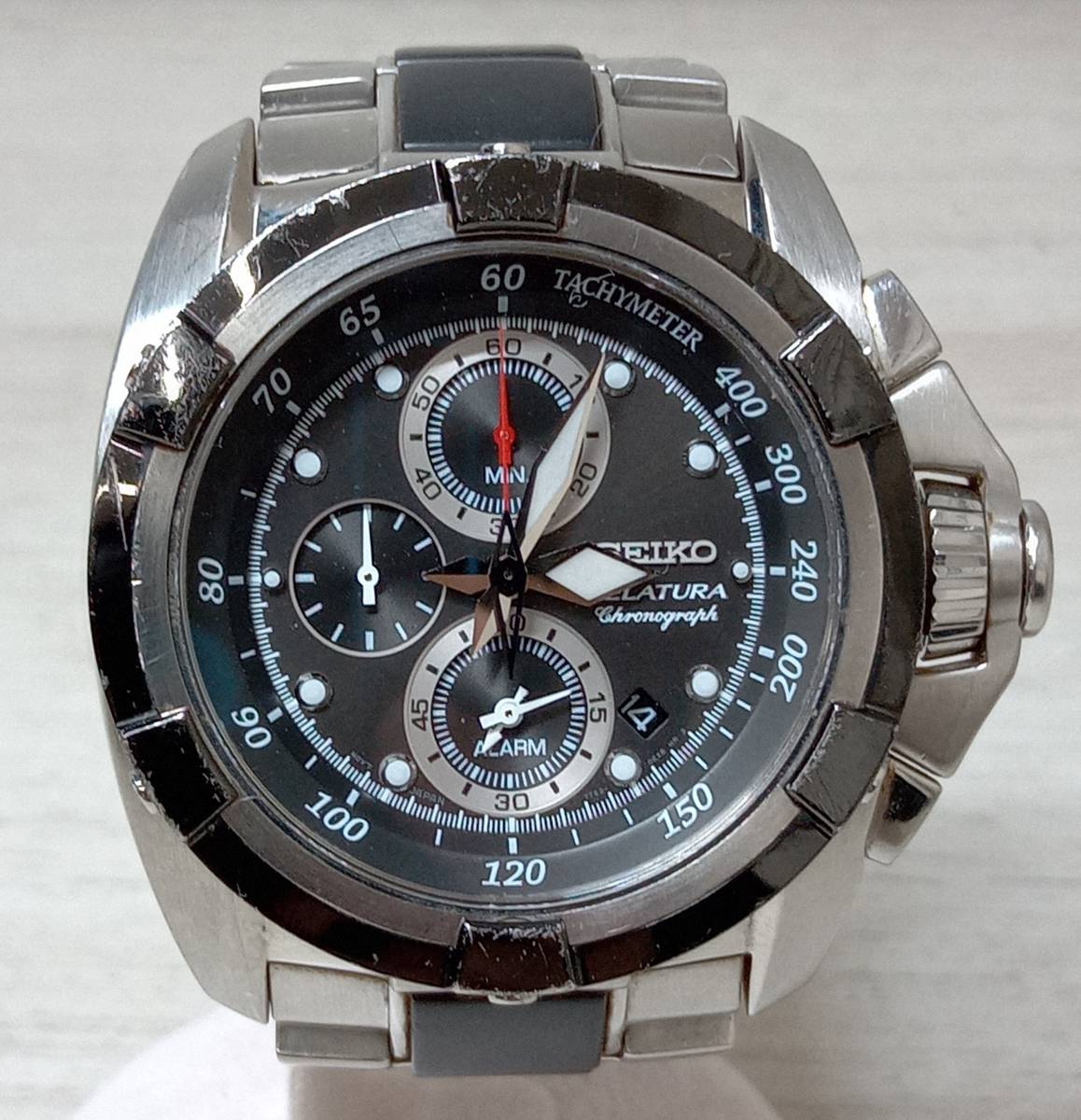 SEIKO　セイコー　VELATURA 7T62-0HD0 クォーツ　電池式　クロノグラフ　デイト　メンズ腕時計　店舗受取可