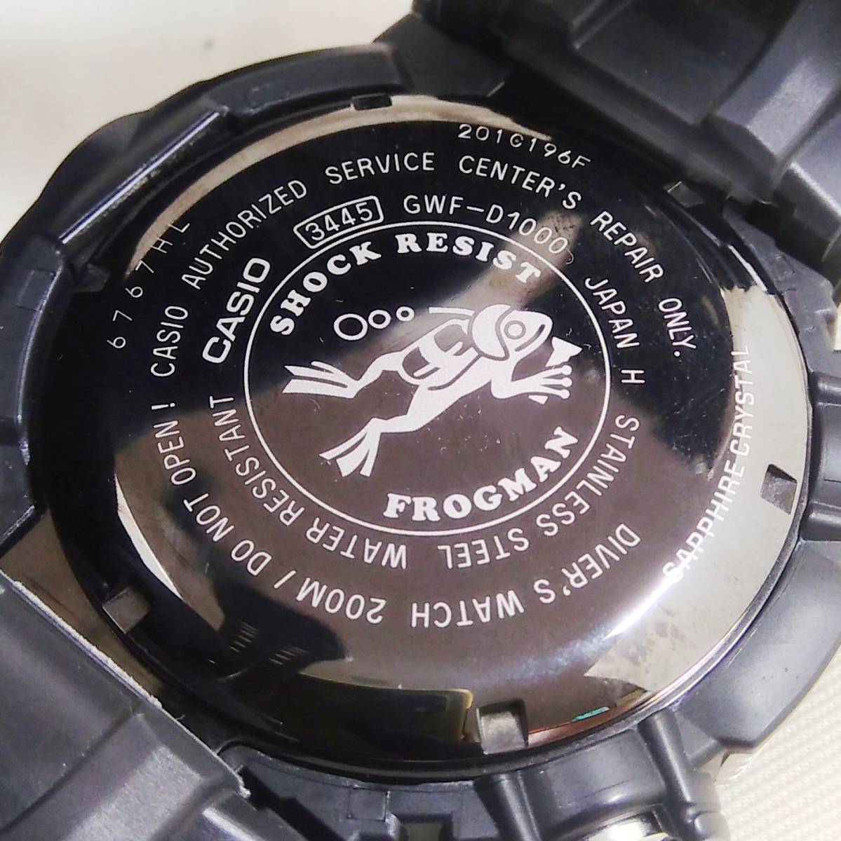 CASIO カシオ／G-SHOCK FROGMAN フロッグマンGWF-D1000 電波ソーラー 付属品無し 腕時計_画像8