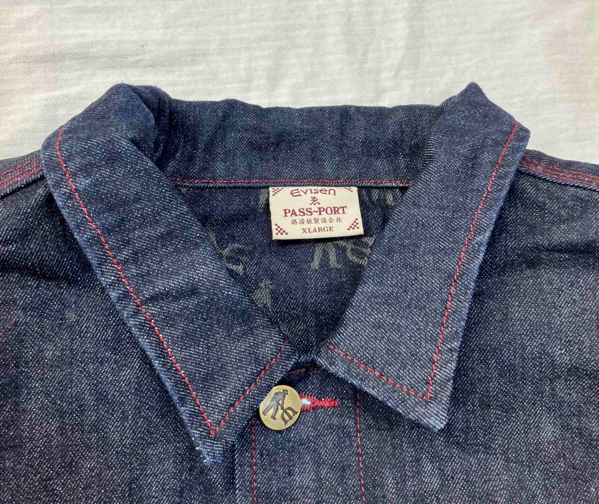 Evisen PASSPORT DENIM WORKERS CLUB JACKET エビセン Evisen PASSPORT DENIM WORKERS CLUB JACKET エビセン