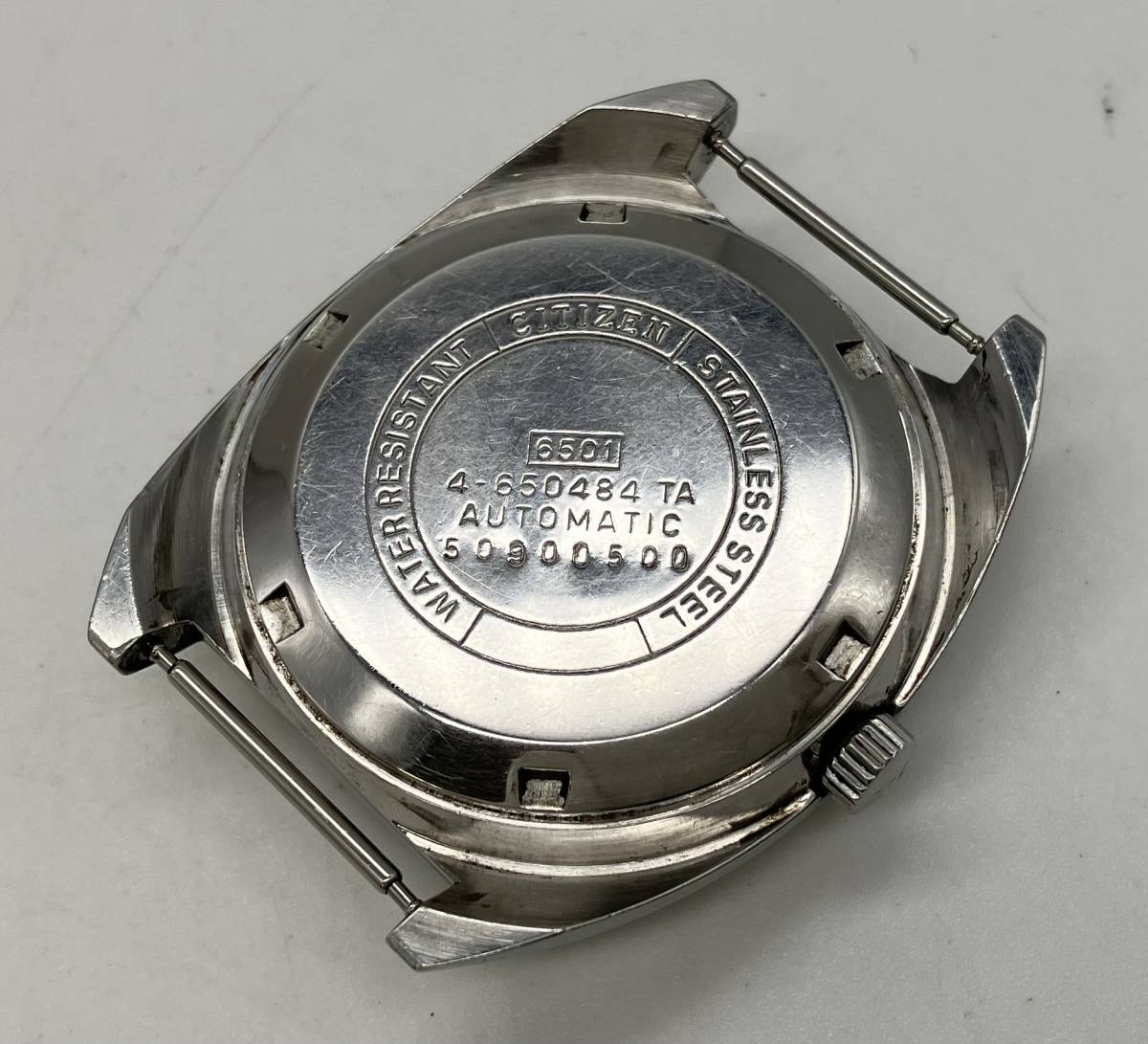 【ジャンク】 CITIZEN シチズン 自動巻き メンズ 腕時計 4-650484 自動巻き メンズ 腕時計 アンティーク ヴィンテージ_画像6