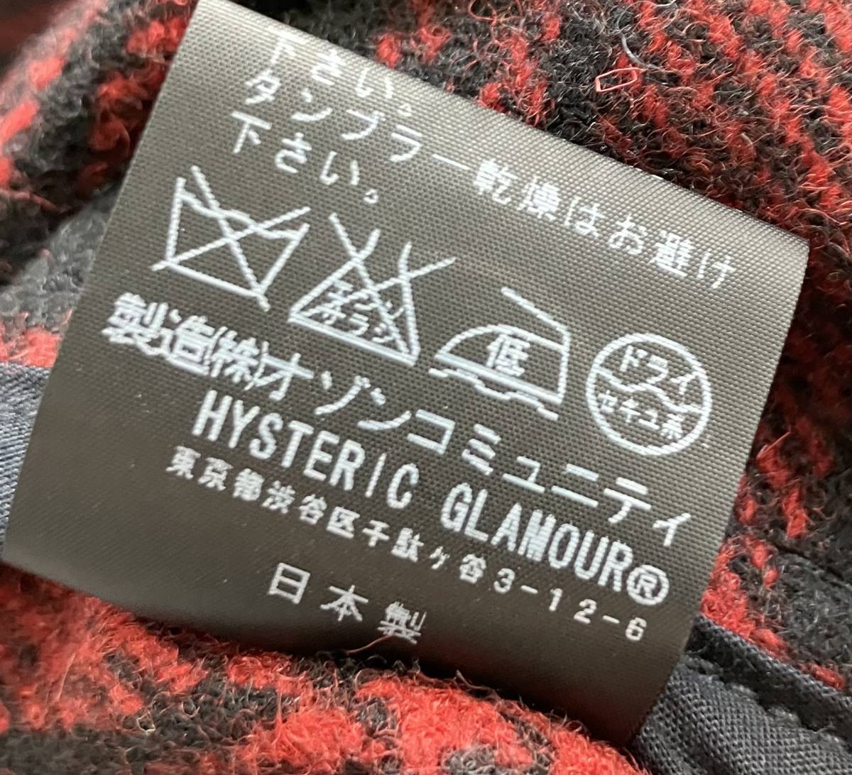 HYSTERIC GLAMOUR / Hysteric Glamour / the best / S size / red × black 