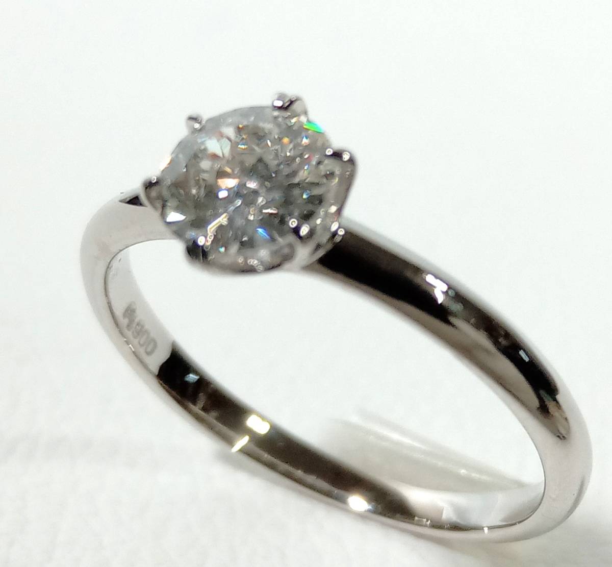 【代引可】 【鑑別無しの為特価】Pt900/ダイヤリング/ダイヤ0.497ct/サイズ11号/2.6g プラチナ台