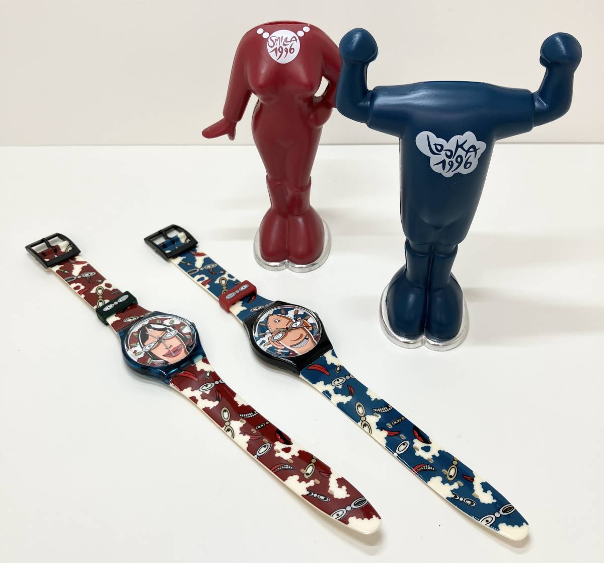 ジャンク 【1円スタート】SWATCH スウォッチ　the Club　ルーカ＆スミラコラボ　2本セット　動作未確認　ブランド腕時計_画像3