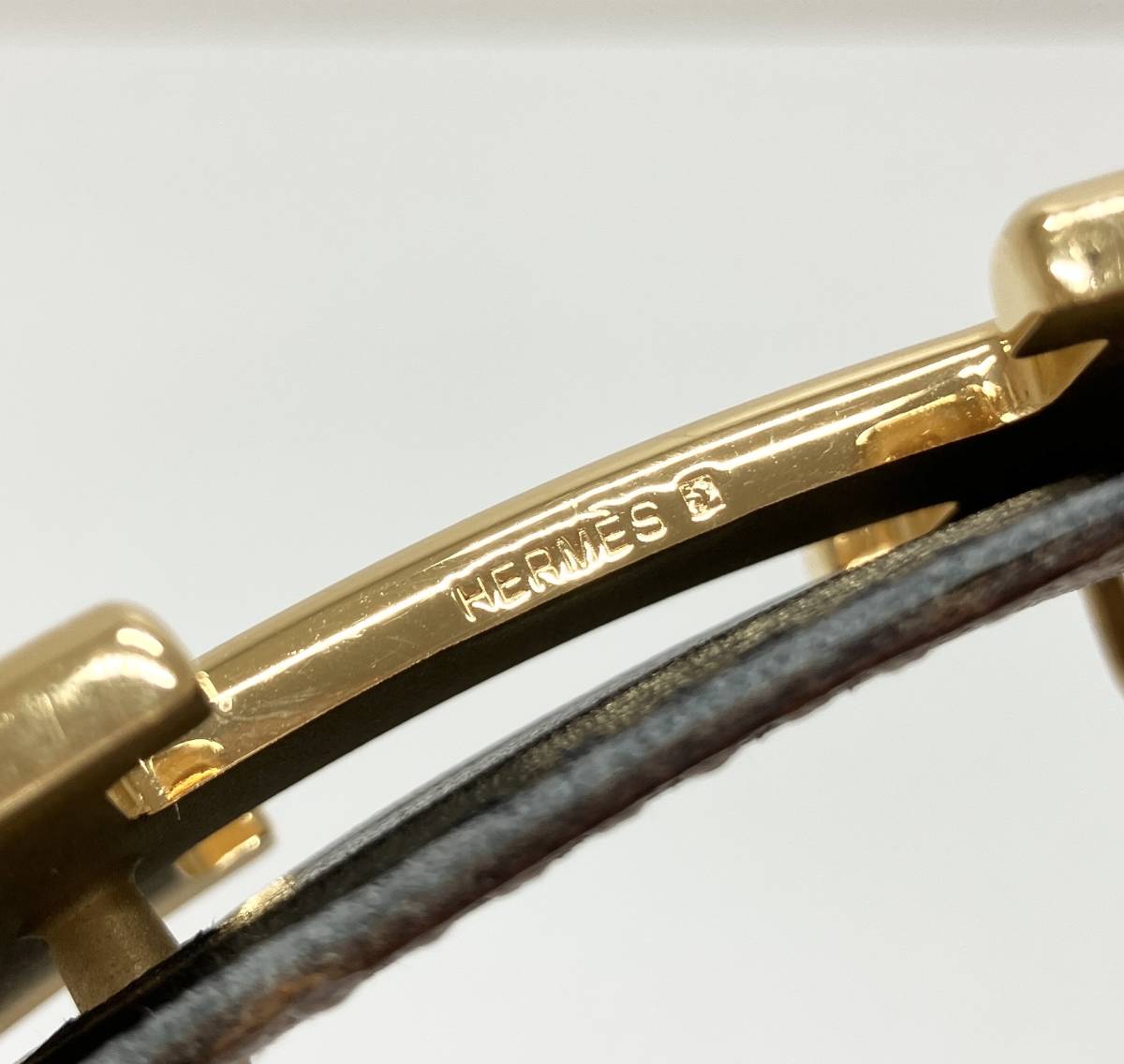 1円　スタート　売切　HERMES エルメス　コンスタンス　Hベルト　Y刻印　サイズ60 ブランドベルト_画像3