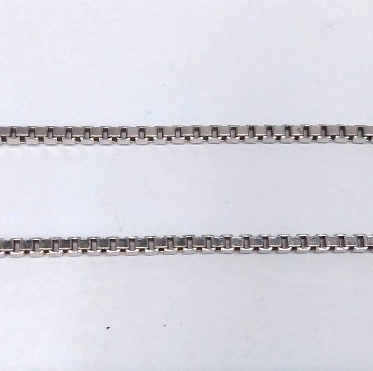 K18WG ベネチアンチェーン ネックレス 約50cm 4.3g_画像1