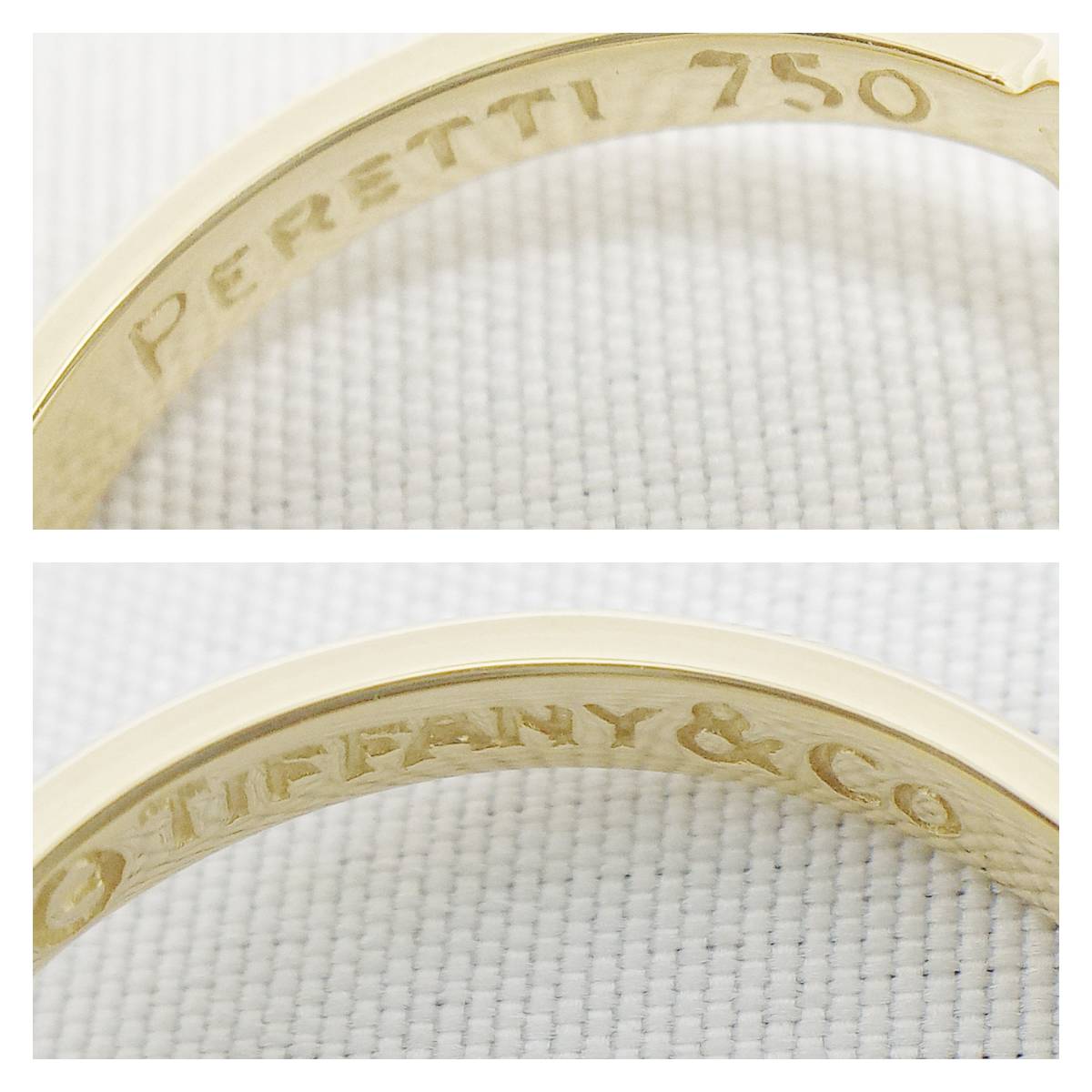 TIFFANY ＆ Co. ティファニー エルサペレッティ 750 ＃8 ダイヤ2P フルハート ゴールド 18金 ブランドアクセサリー 指輪 リングの画像5