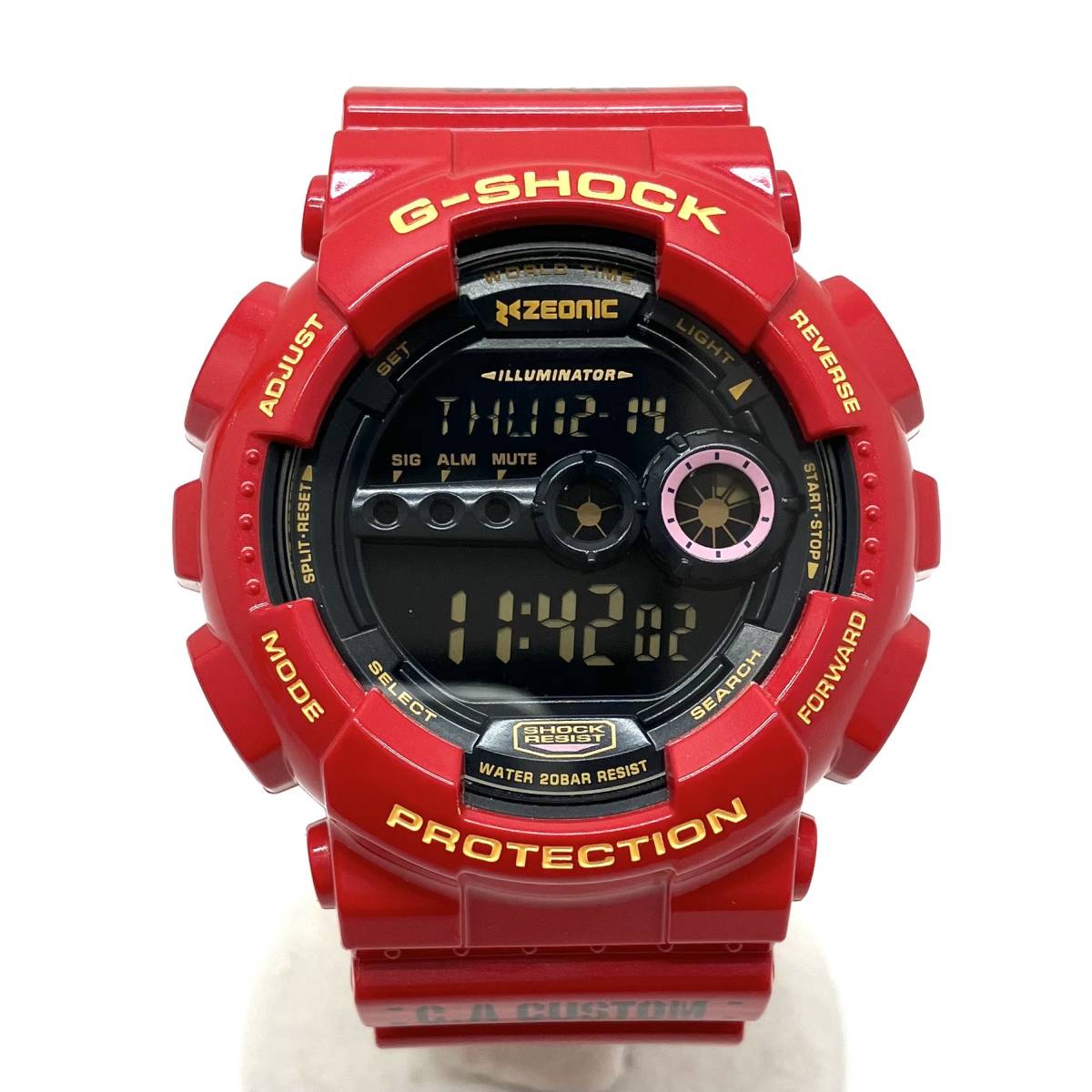 CASIO カシオ／G-SHOCK GD-100／ガンダム35周年シャアモデル 時計_画像1
