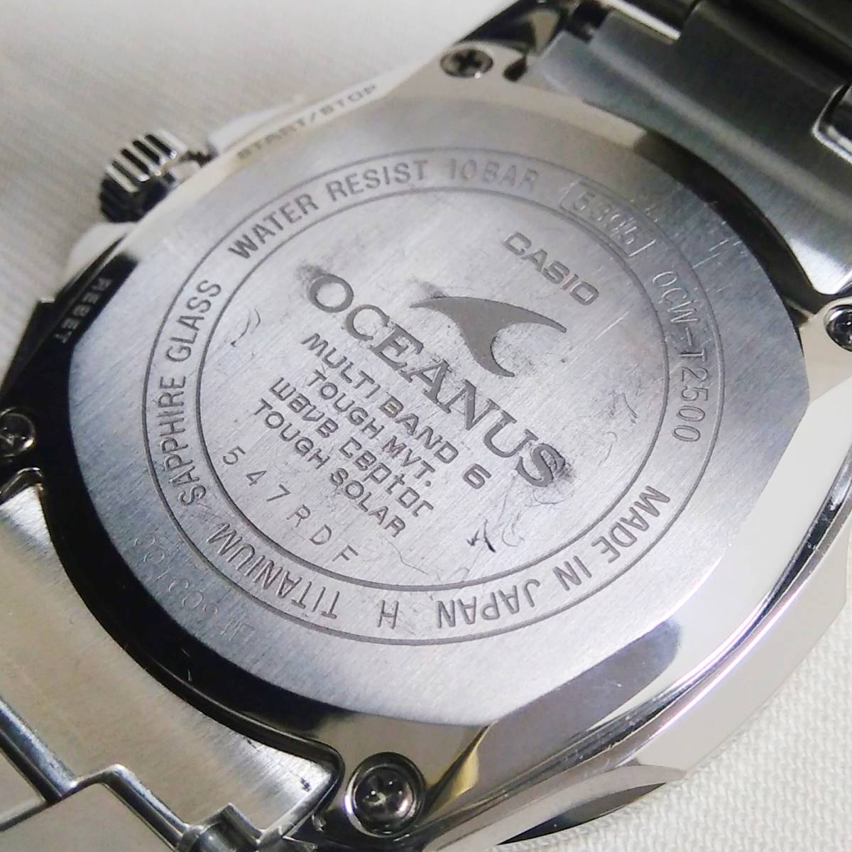 CASIO Casio /OCEANUS Ocean OCW-T25 радиоволны солнечный принадлежности есть наручные часы 
