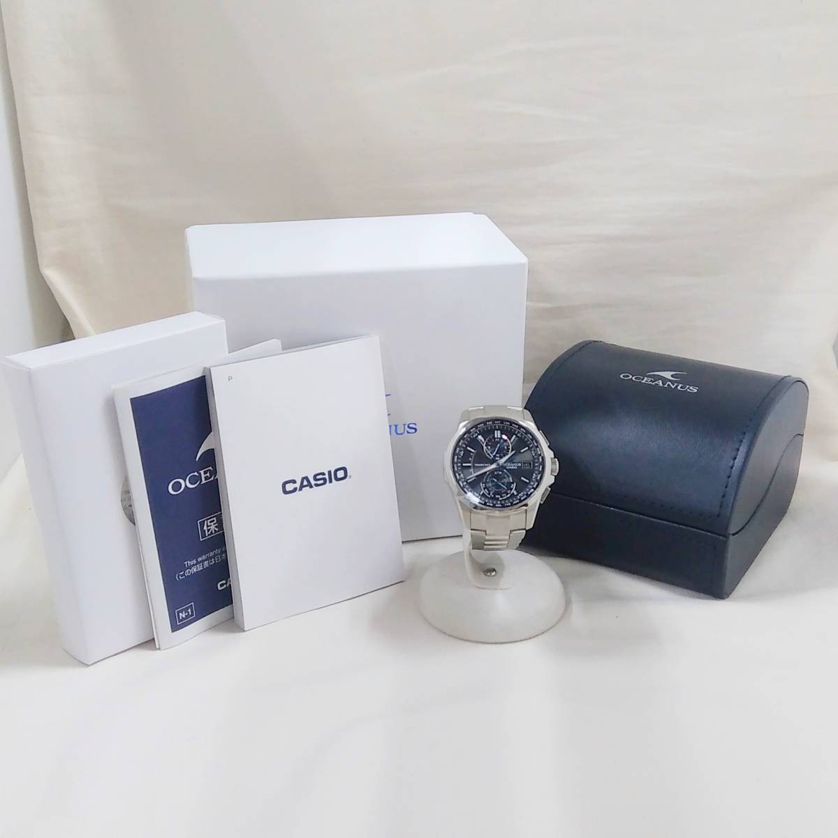 CASIO Casio /OCEANUS Ocean OCW-T25 радиоволны солнечный принадлежности есть наручные часы 