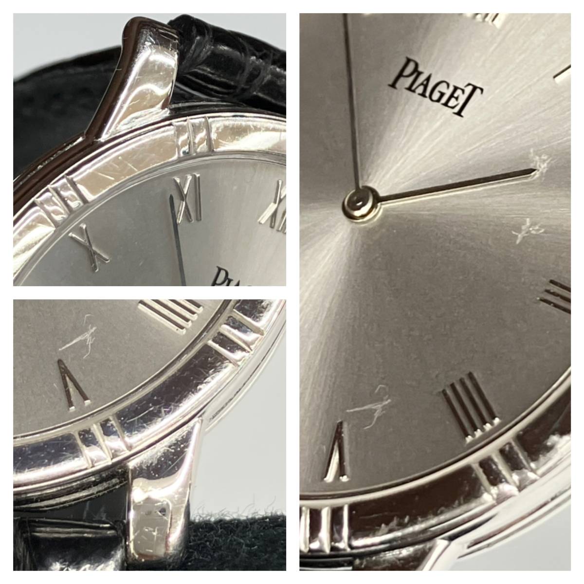 ジャンク 【稼動品】PIAGET ピアジェ 84023 ダンサー 腕時計 クォーツ ラウンド シルバー文字盤_画像6