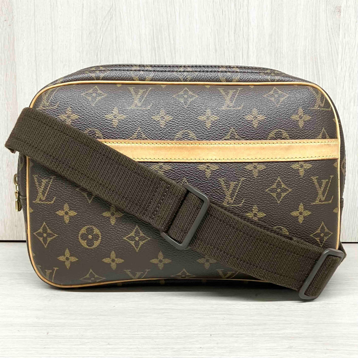 ［鑑定書付き］LOUIS VUITTON ルイ・ヴィトン／モノグラム M45254 リポーターPM ショルダーバッグ_画像1