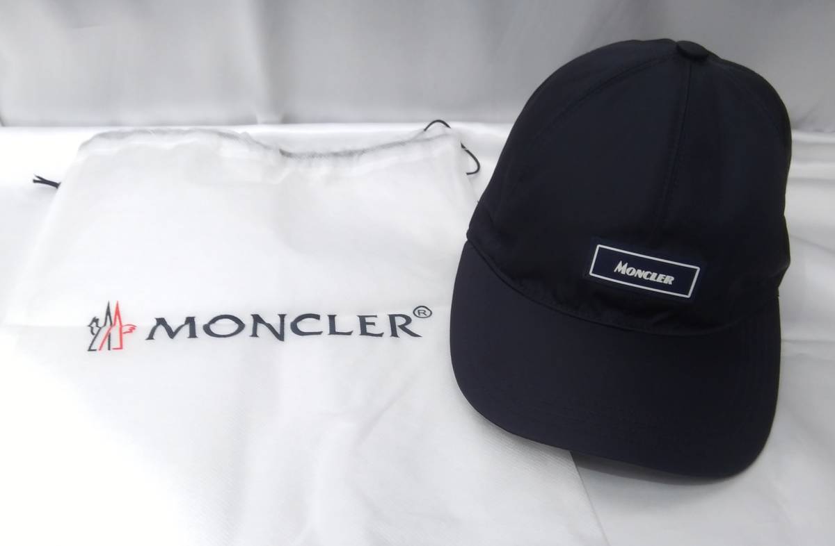 MONCLER モンクール キャップ 帽子 サイズ L 紺色 ネイビー F10913B716000 539TL 袋付属