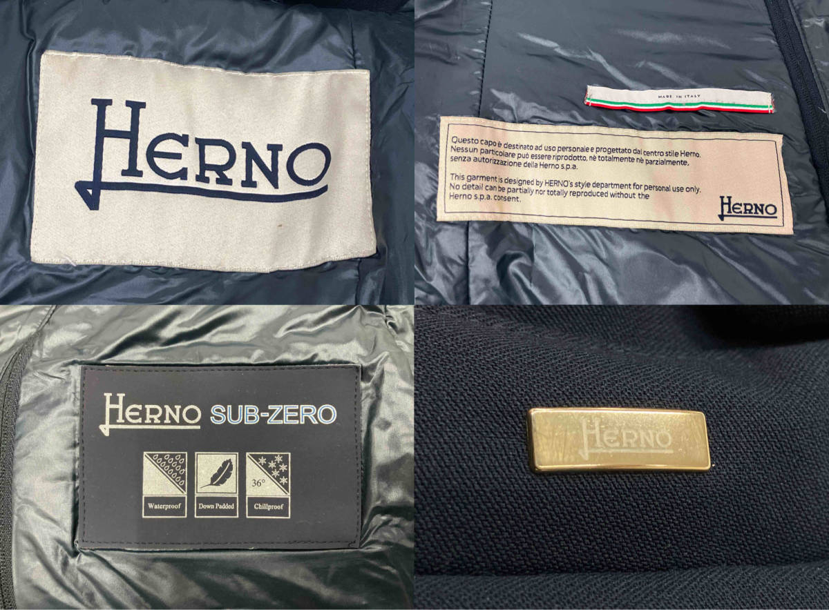 HERNO ヘルノ IM0025D-33600 ダウン トレンチコート ウール MADE IN ITALY イタリア製 イタリア発ブランド ブティック サイズ42_画像7