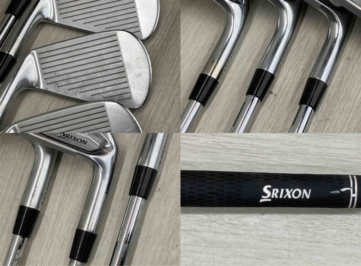 DUNLOP ダンロップ SRIXON ZX7 アイアンセット_グリップに切れあり。傷や汚れあり。