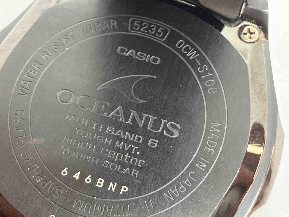 ジャンク CASIO カシオ OCEANUS オシアナス OCW-S100B 電波ソーラー 腕時計_画像4