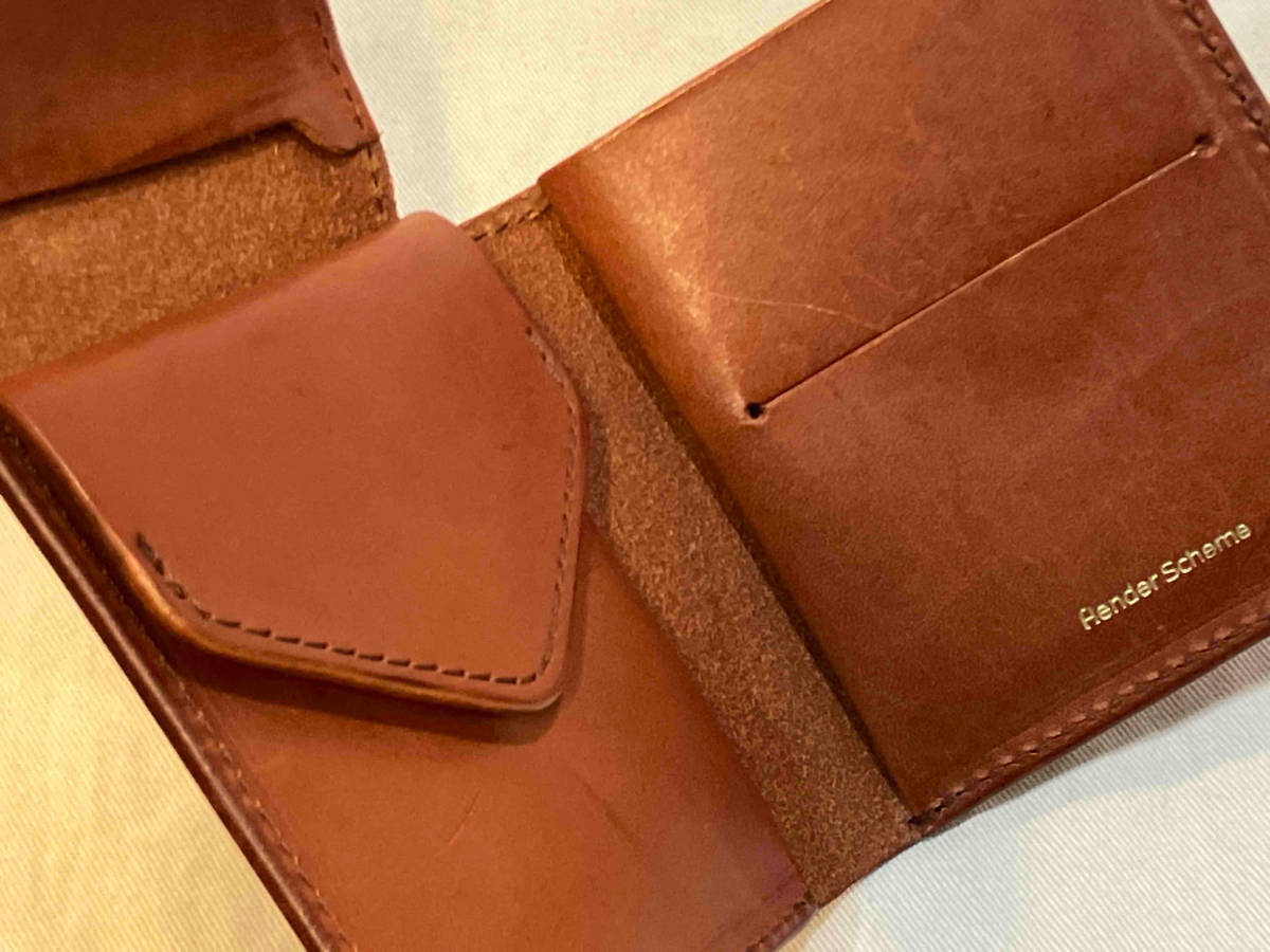 Hender Scheme Wallet No. de-rc-wlt Color. natural エンダースキーマ 二つ折り財布 ブラウン_画像5