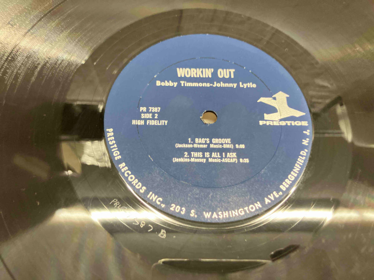 【LP盤】 BOBBY TIMMONS/ボビー・ティモンズ WORKIN’ OUT VAN GELDER刻印/US盤 店舗受取可_画像8