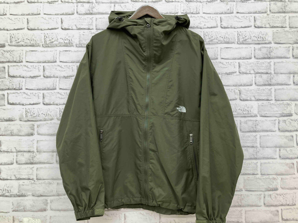 THE NORTH FACE ザノースフェイス マウンテンパーカー ナイロンジャケット コンパクトジャケット NP72230 Lサイズ グリーン カーキ 系_画像1