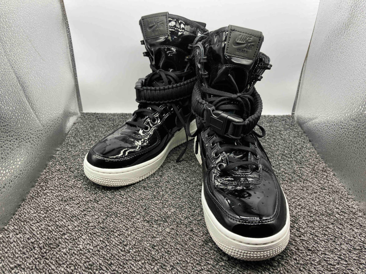 NIKE Special Field Air Force 1 premium ナイキ エアフォース ワン AJ0963-001 ハイカットスニーカー サイズ23cm ブラック 黒 エナメル_画像1