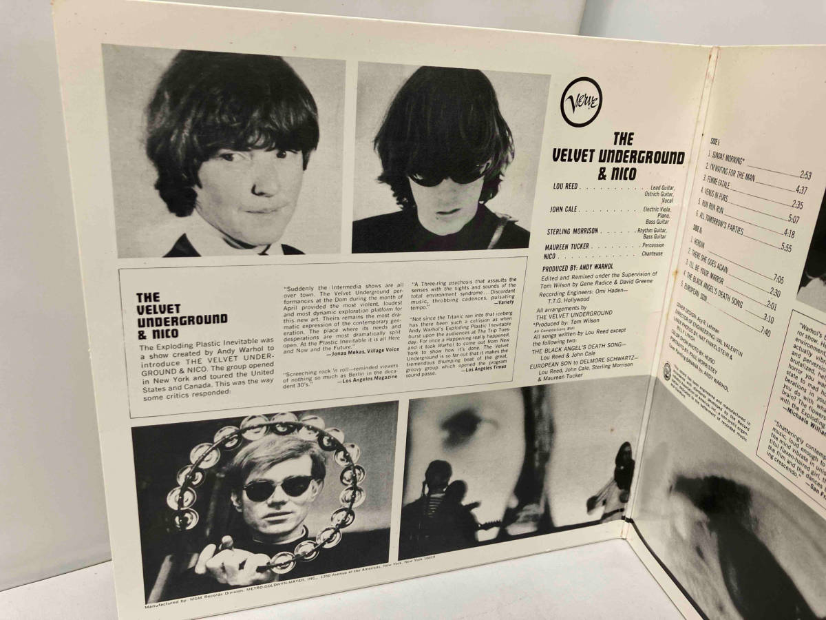 LP盤 The Velvet Underground & Nico Produced By Andy Warhol Verve_画像3