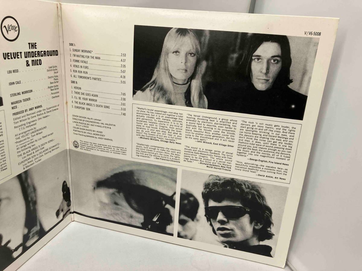 LP盤 The Velvet Underground & Nico Produced By Andy Warhol Verve_画像4