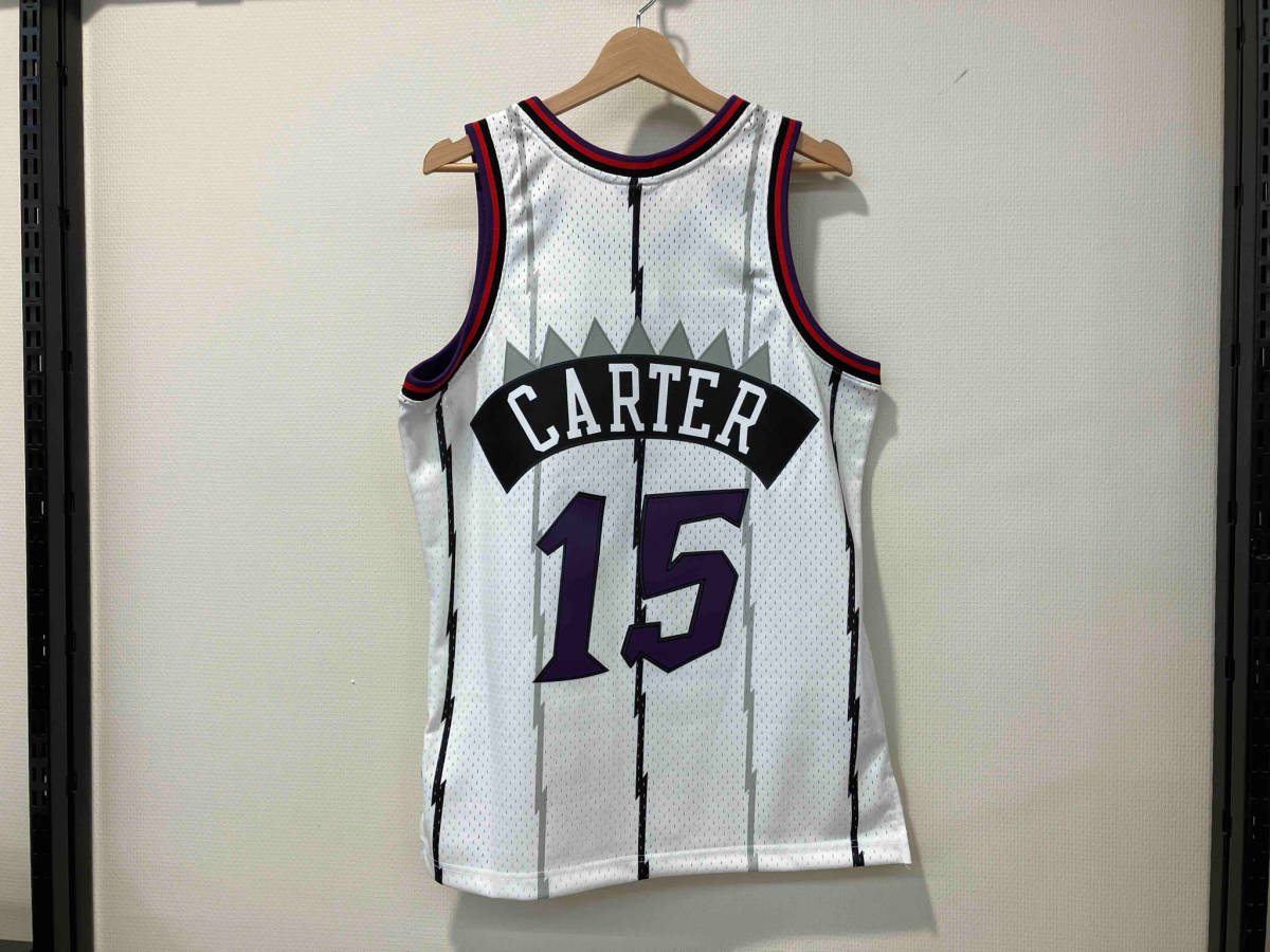 MITCHELL&NESS SWINGMAN ミッチェル&ネス　スウィングマン　NBC バスケ　トロントラプターズ　1998-99 VINCE CARTER 白　メッシュ　ホーム_画像2