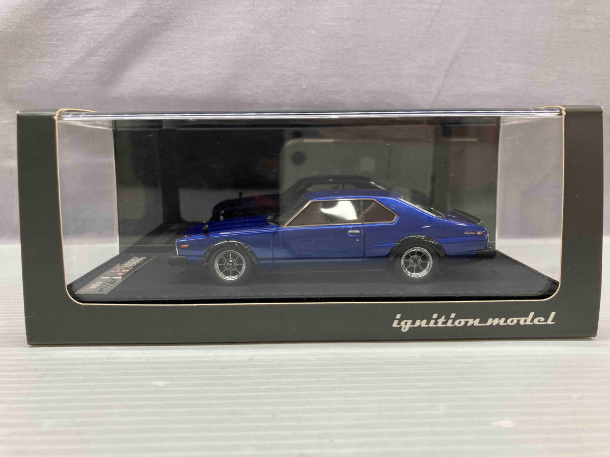 現状品 ignition model Nissan Skyline 2000 GT-ES (C210) Blue 日産 スカイライン_画像1