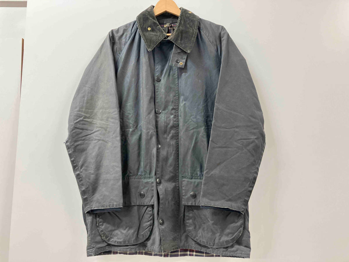 BARBOUR バブアー BEAUFORT 90年製 3ワラント 穴あり グレー_画像1