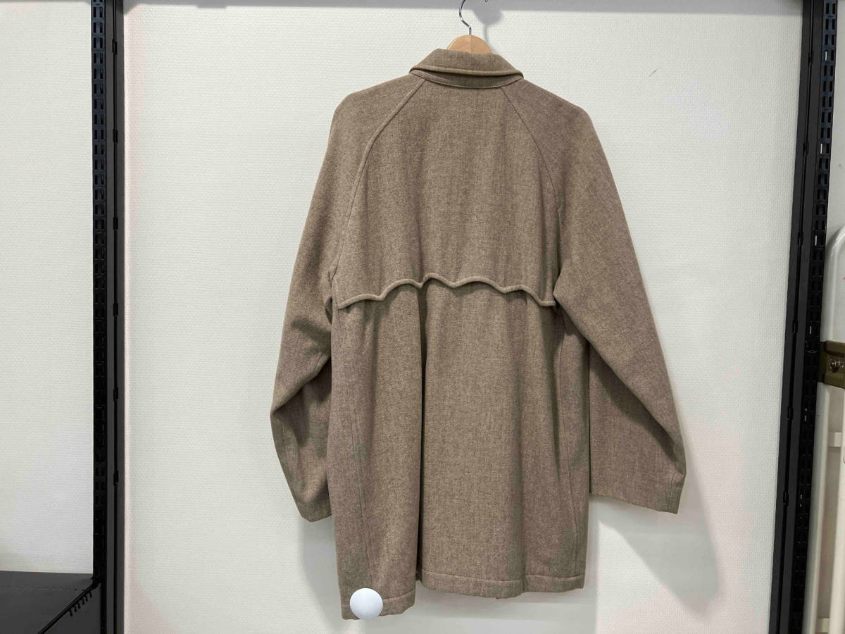 BARACUTA バラクータ ステンカラーコート コート40 ウール ベージュ 無地 69004 日本製 VINTAGE COLLECTION ラグラン袖_画像2