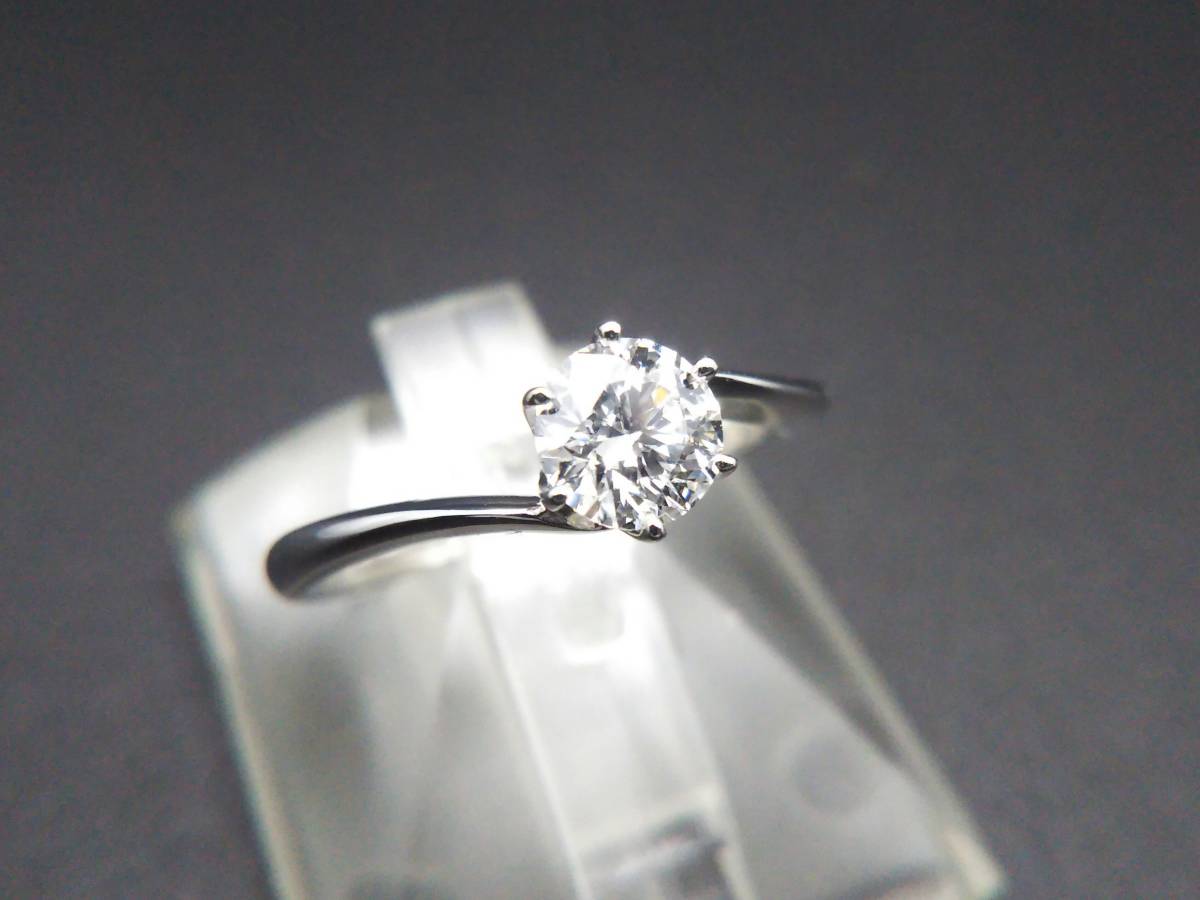 【感謝価格】 鑑定書付き 新品仕上げ済 店舗受取可 プラチナ 指輪 リング 3.40g D0.53ct ダイヤモンド 10号 Pt900 プラチナ台