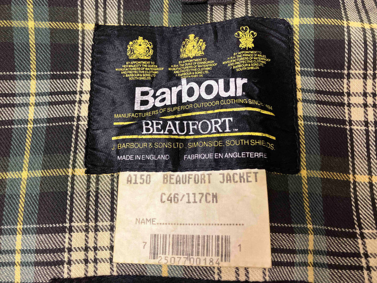BARBOUR バブアー BEAUFORT JACKET A150 C46 ジャケット カーキ_画像4