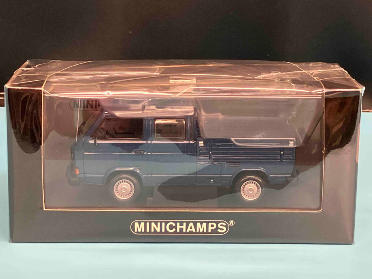 MINICHAMPS 1/43scale VW T3 DOKATruck PRITSCHE 1983 Blue ミニチャンプス_画像1