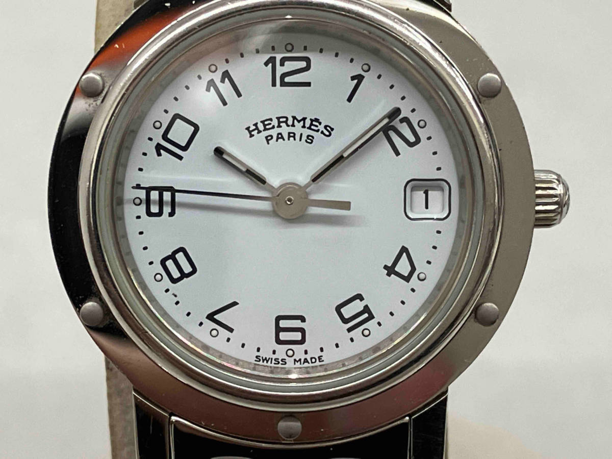 独特の上品 クリッパー HERMES [不動品] ジャンク CL4.210 腕時計