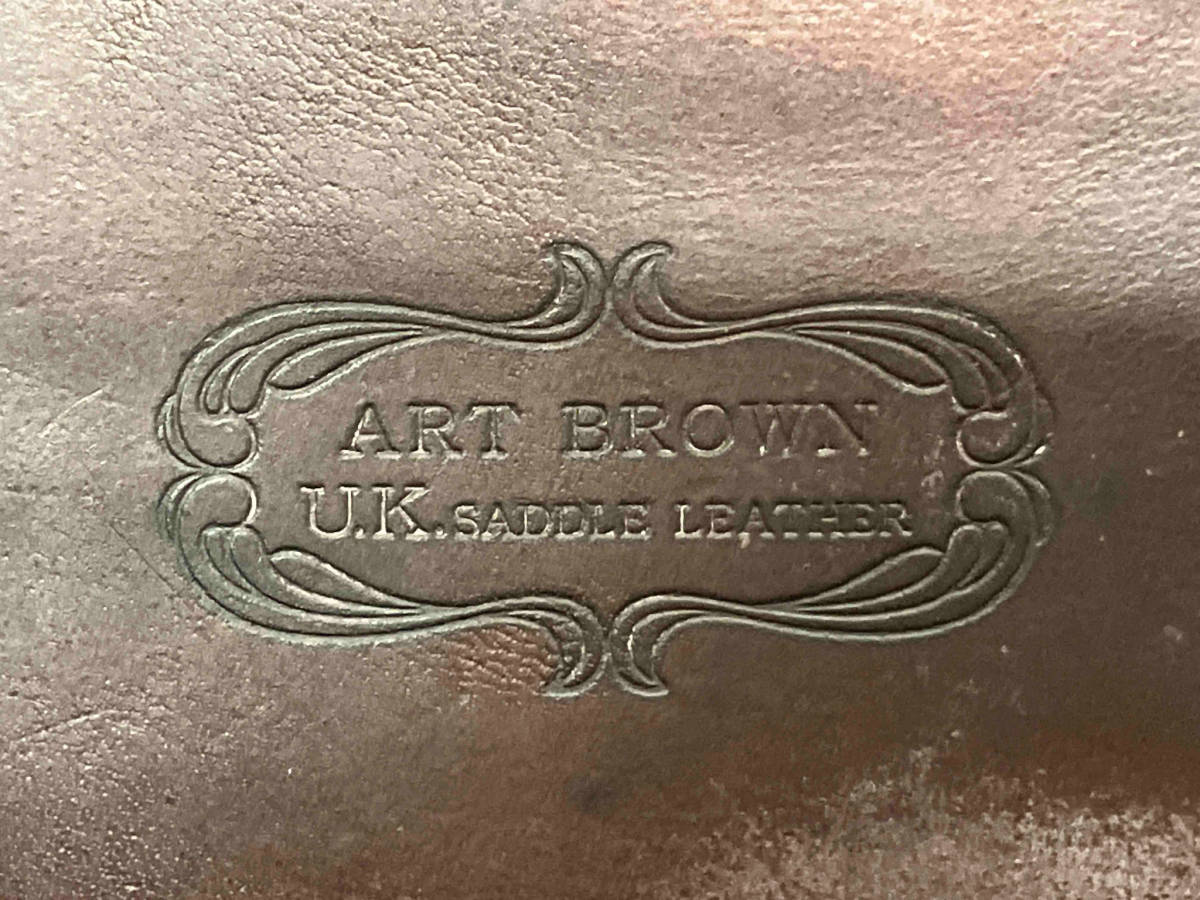 ARTBROWN アートブラウン UKサドルレザー 長財布 二つ折り ブラウン_画像6