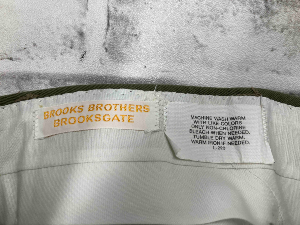 Brooks Brothers BROOKSGATE ブルックス ブラザーズ ブルックスゲート 綿パン カーキ L-220_画像3