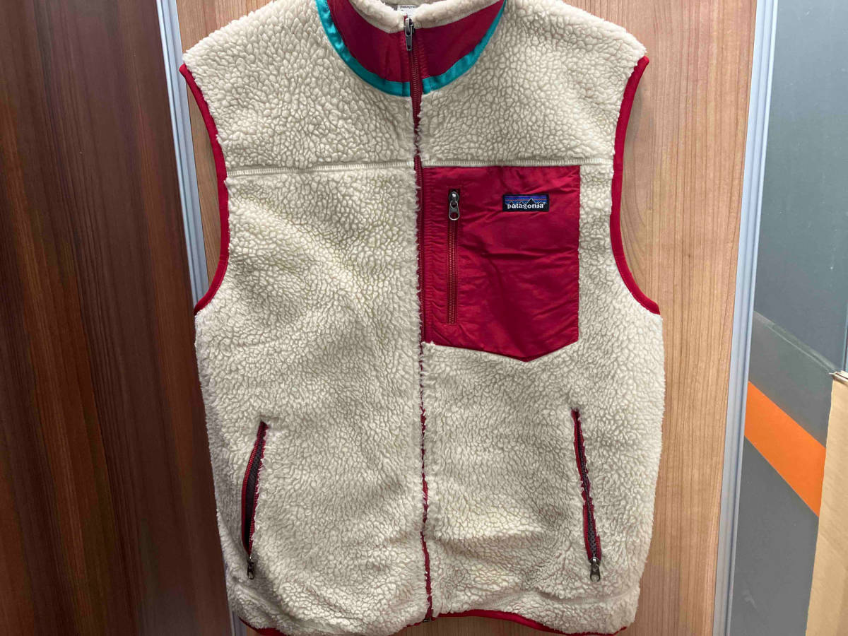 Patagonia／23047FA11／CLASSIC RETRO-X VEST／フリースベスト／サイズM／アイボリー／パタゴニア／メンズ_画像1