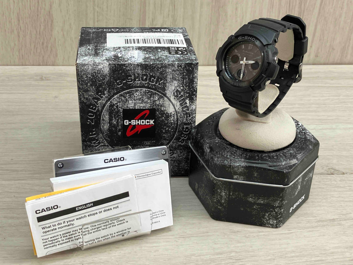 ［箱付き］CASIO G-SHOCK AWG-M100BW 電波ソーラー ケースサイズ 3.5cm ラバーベルト_画像8