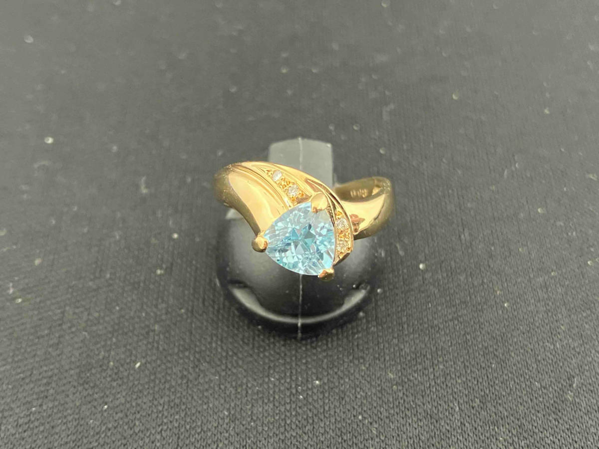 今季ブランド K18 /トパーズ/D0.03ct/#11.5/3.5g/指輪 トパーズ