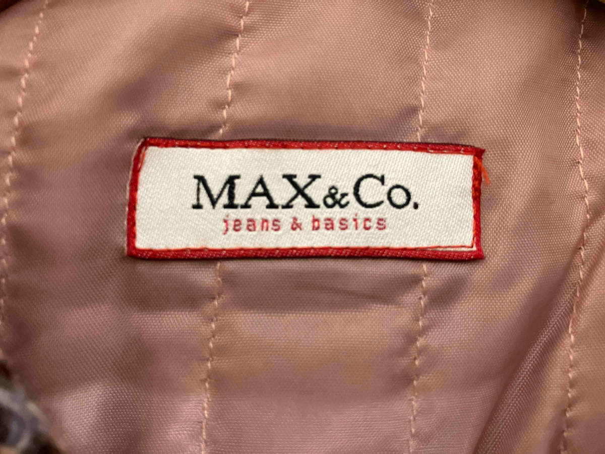 MAX&Co. マックスアンドコー ピーコート ダブルブレスト チェック柄 ピンク 40サイズ_画像4