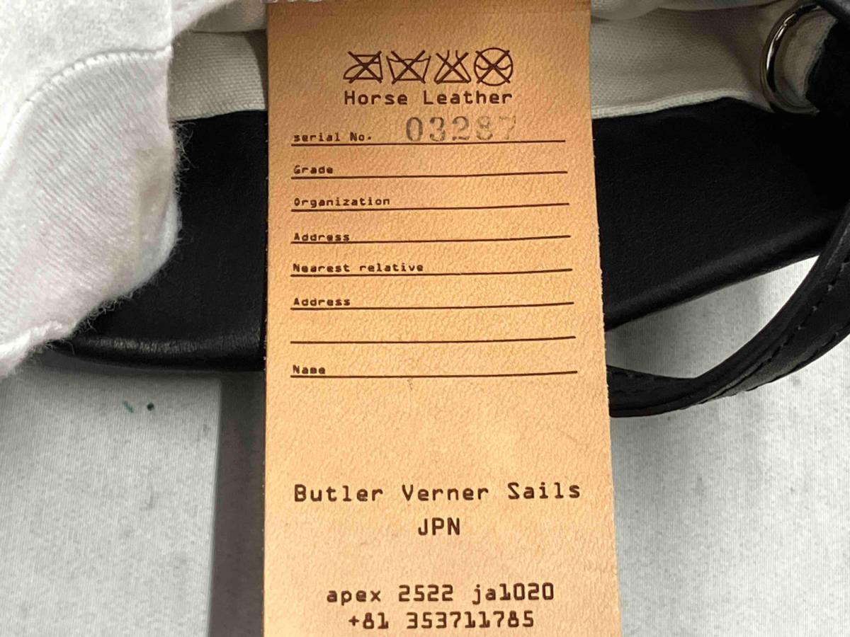 Butler Verner Sails／隠しマグネット馬革シンプルショルダー／ja1020／ブラック／サコッシュ_画像7
