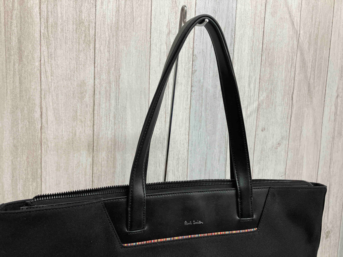 PAUL SMITH ポールスミス APS162 レザー トートバッグ ブラック PAUL SMITH ポールスミス APS162 レザー トートバッグ ブラック