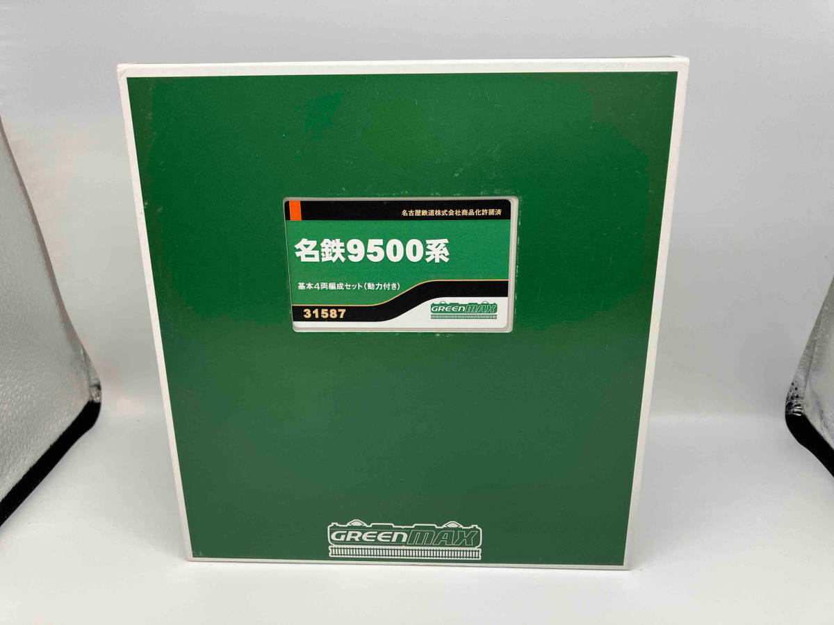 動作確認済 Ｎゲージ GREENMAX 31587 名鉄9500系 基本4両編成セット(動力付き) グリーンマックス