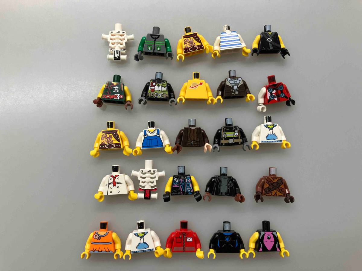 正規品 LEGO ミニフィグ用 トルソー 体 ボディ 上半身 パーツのみ 大量 100個 まとめ売り ※スターウォーズ ニンジャゴー お城_画像4