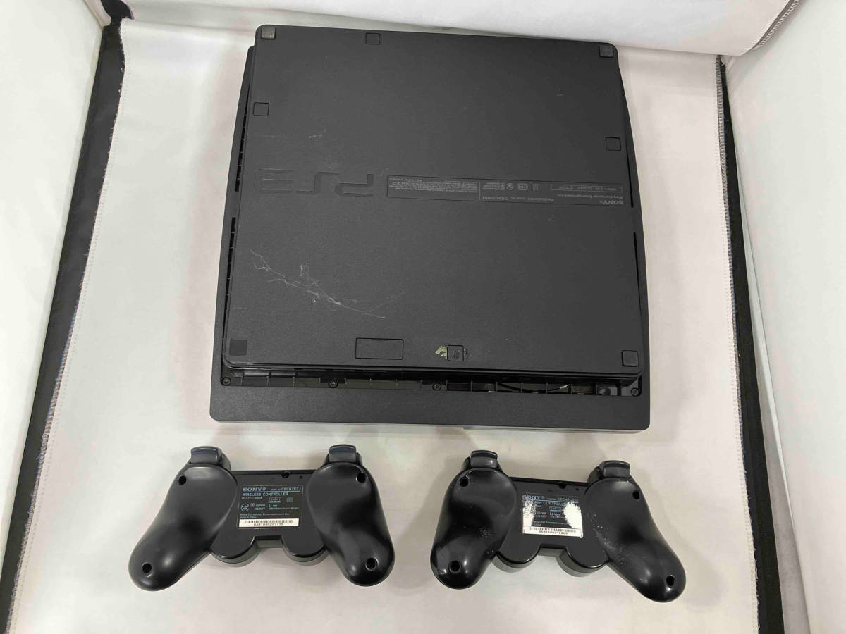 ジャンク 【本体/コントローラ×2】PlayStation3 CECH-2500A 通電確認済 PS3 封印シールなし_画像2