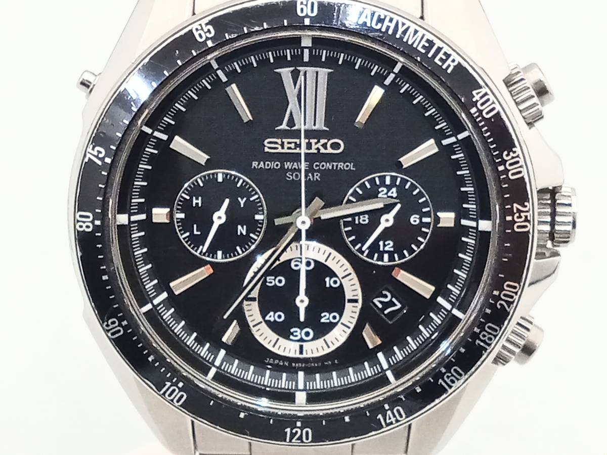 SEIKO BRIGHTZ 7B24-0AK0 電波ソーラー 腕時計 ステンレス SEIKO BRIGHTZ 7B24-0AK0 電波ソーラー 腕時計 ステンレス