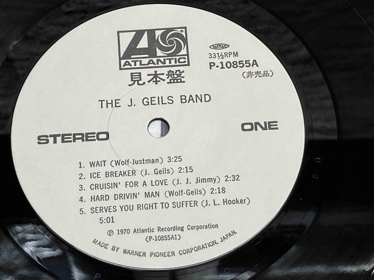 【LP盤】 THE J. GEILS BAND/J.ガイルズ・バンド デビュー！ 【白ラベル】【帯付】 P10855A 店舗受取可_画像6