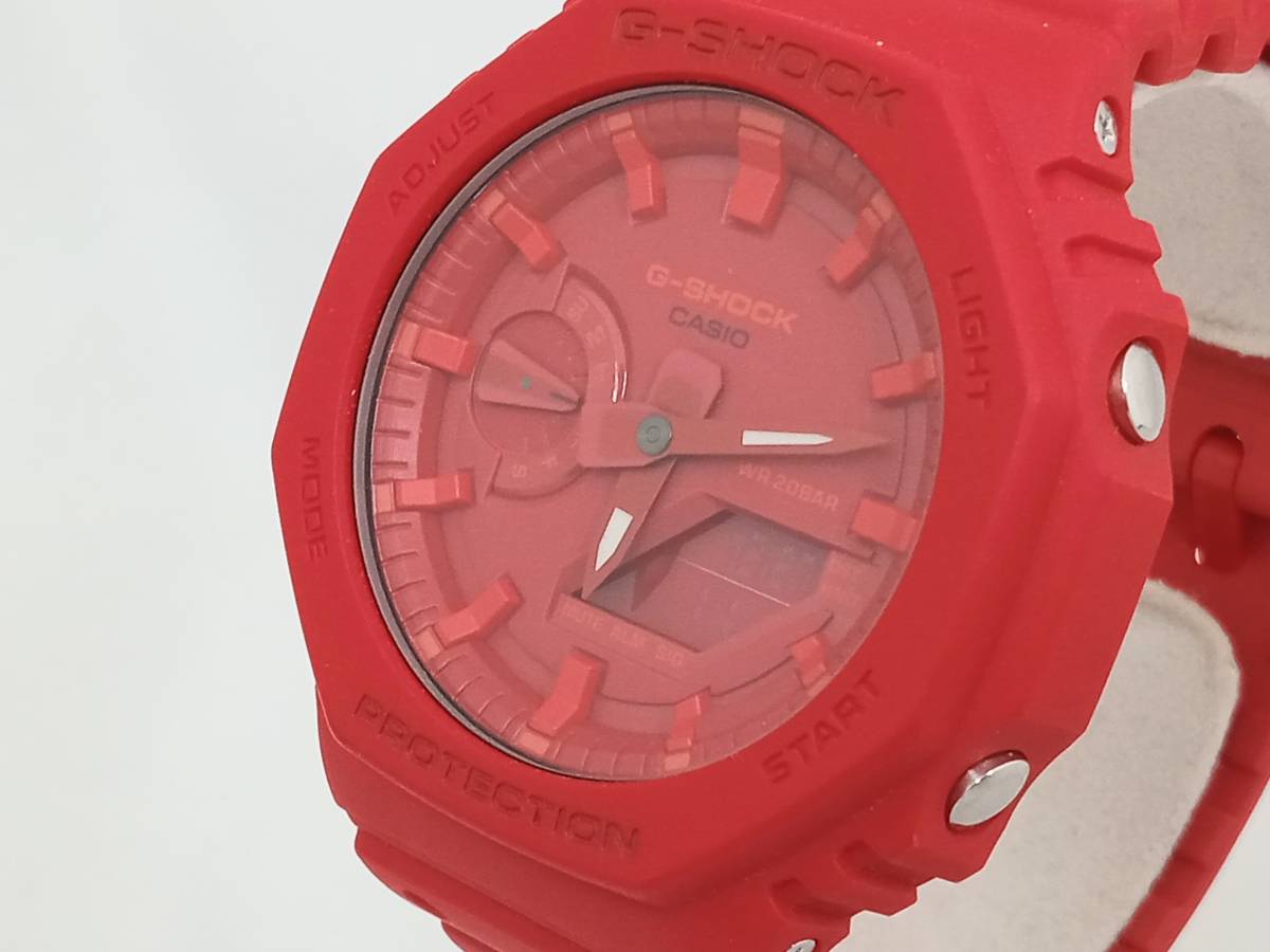CASIO G-SHOCK GA-2100-4AJF 時計 カシオ ジーショック 赤文字盤 クォーツ メンズ 腕時計の画像2