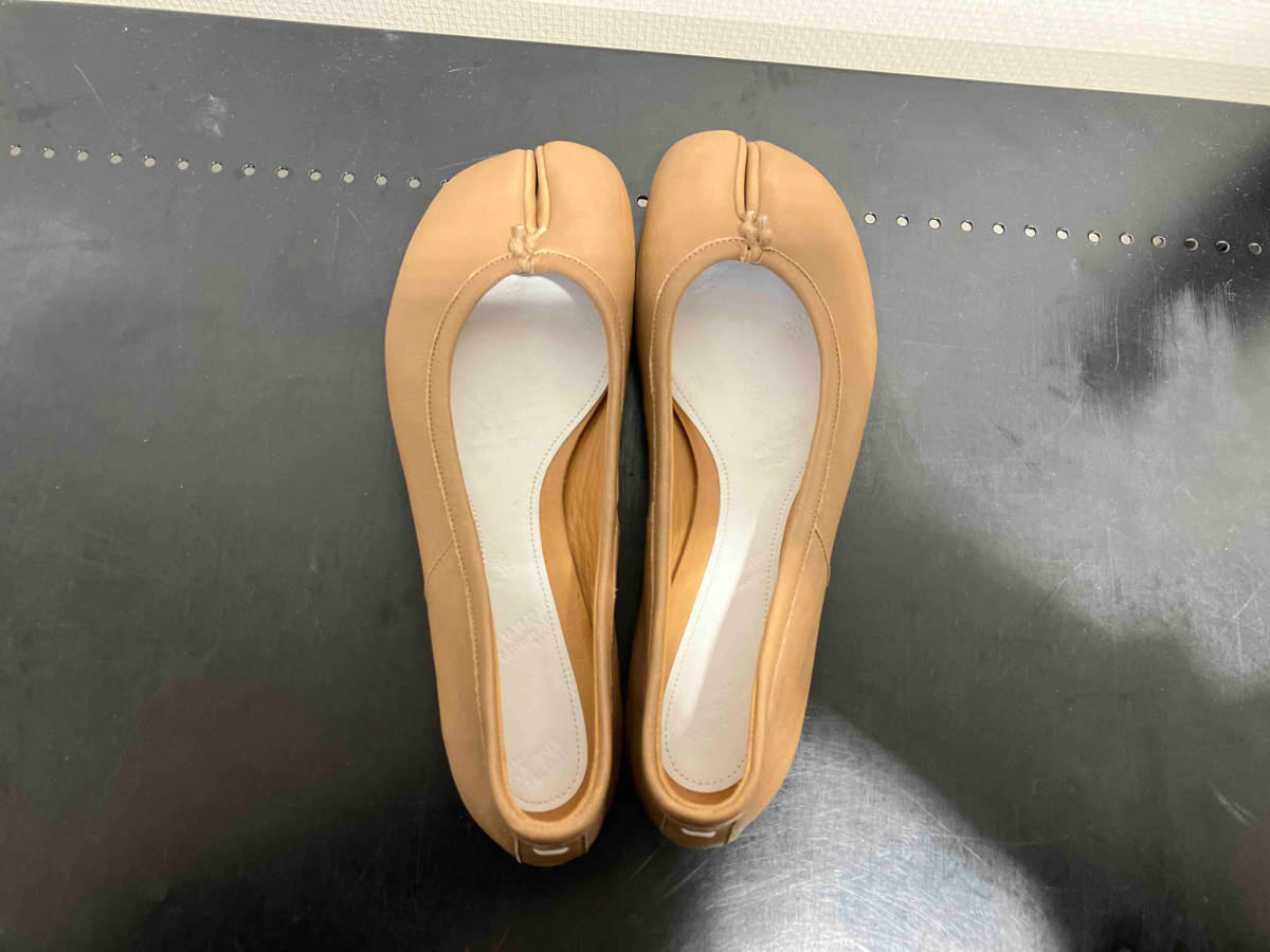 Maison Margiela mezzo n Margiela Tabitabi ballet shoes 37 24cm nude beige napa leather leather lady's pumps shoes 